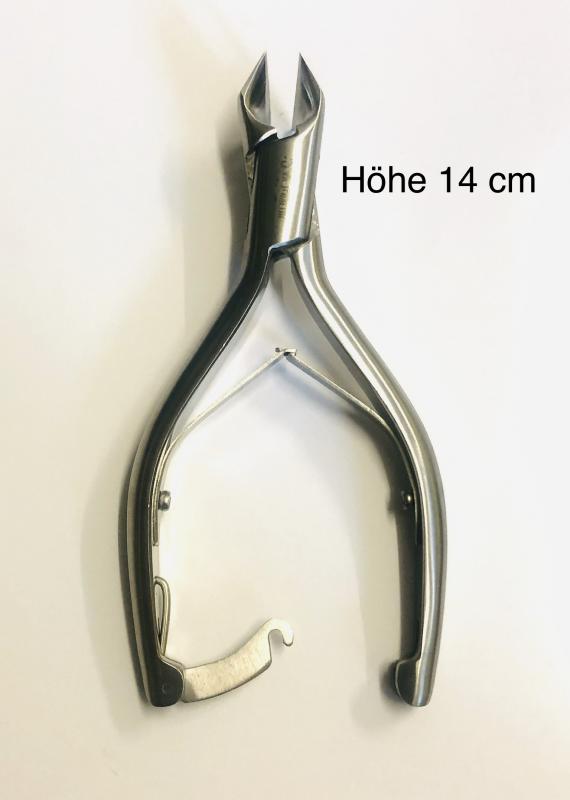 Nagelzange Klassik 14 cm gebogene Schneidefläche